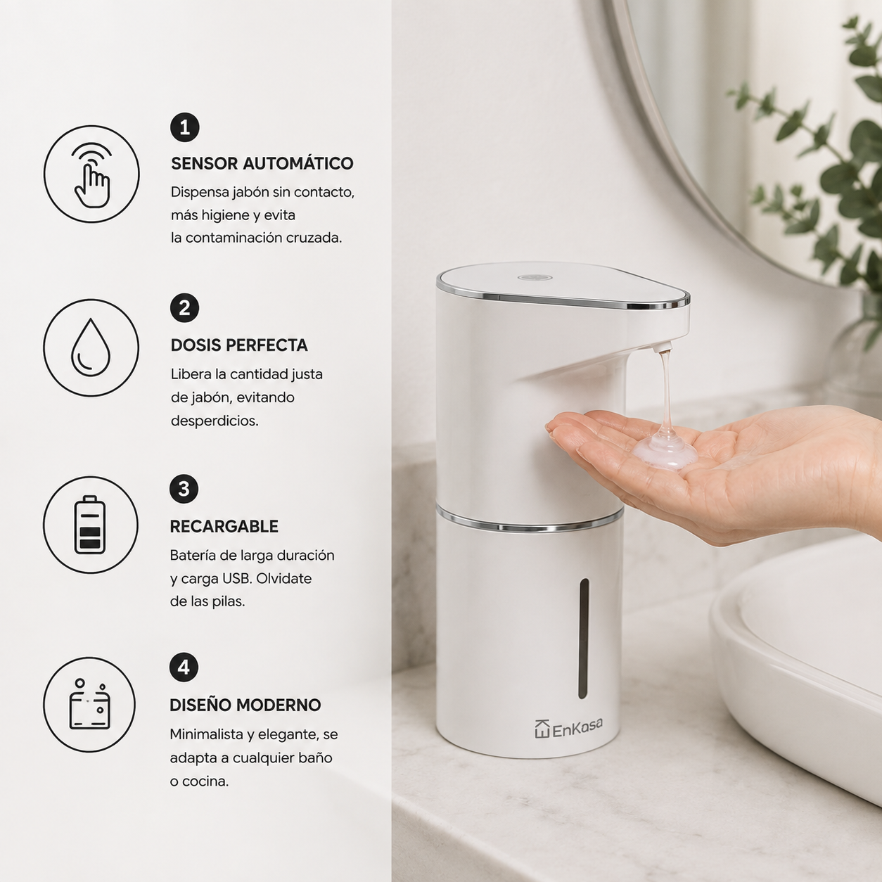 Dispenser inteligente jabon + Jabon de regalo!