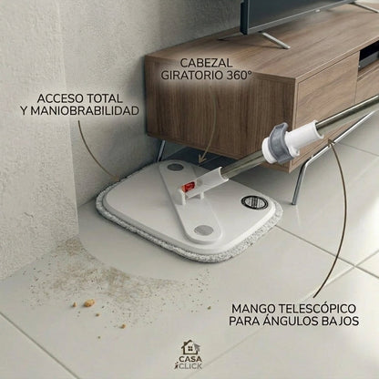 Smart Mopa 360° | Pisos Impecables en la Mitad de Tiempo, Sin Esfuerzo